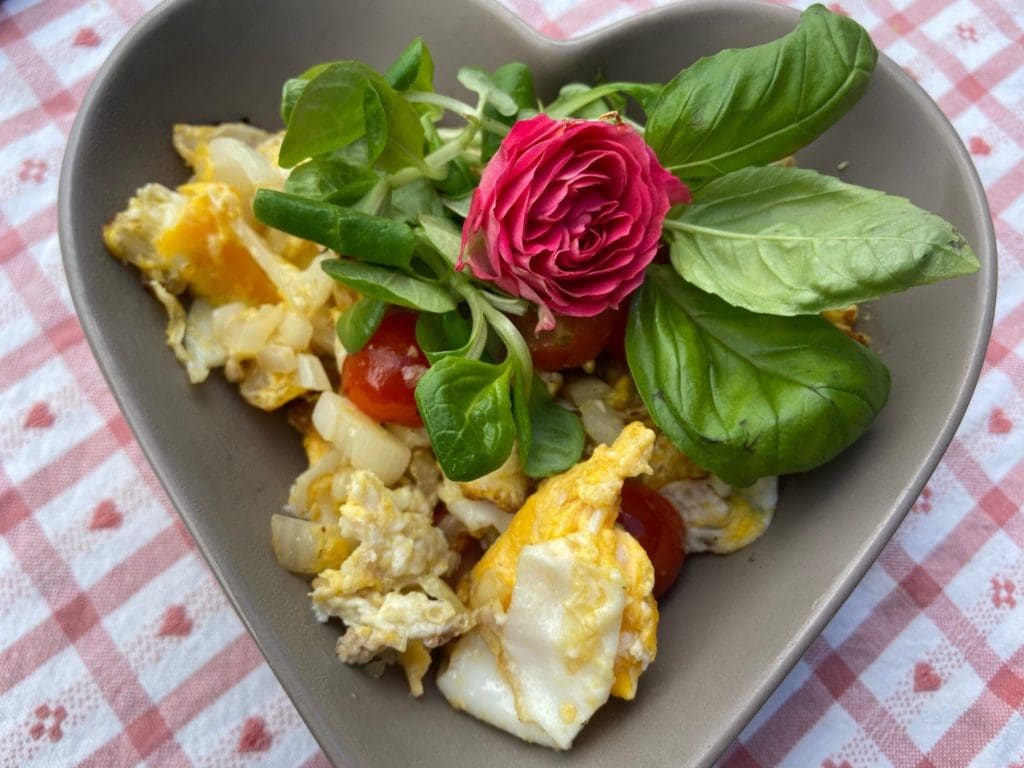 Johanna's breakfast in the mountains