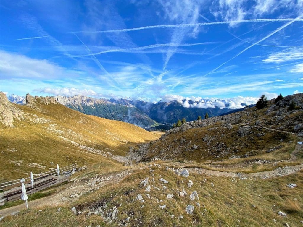 It's easy to see sky pollution in the Italian Alps