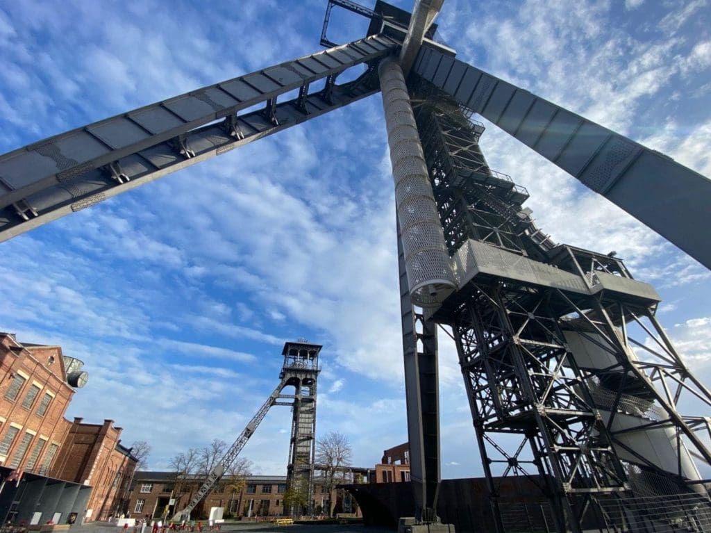 C-Mine rising out of Winterslag mine