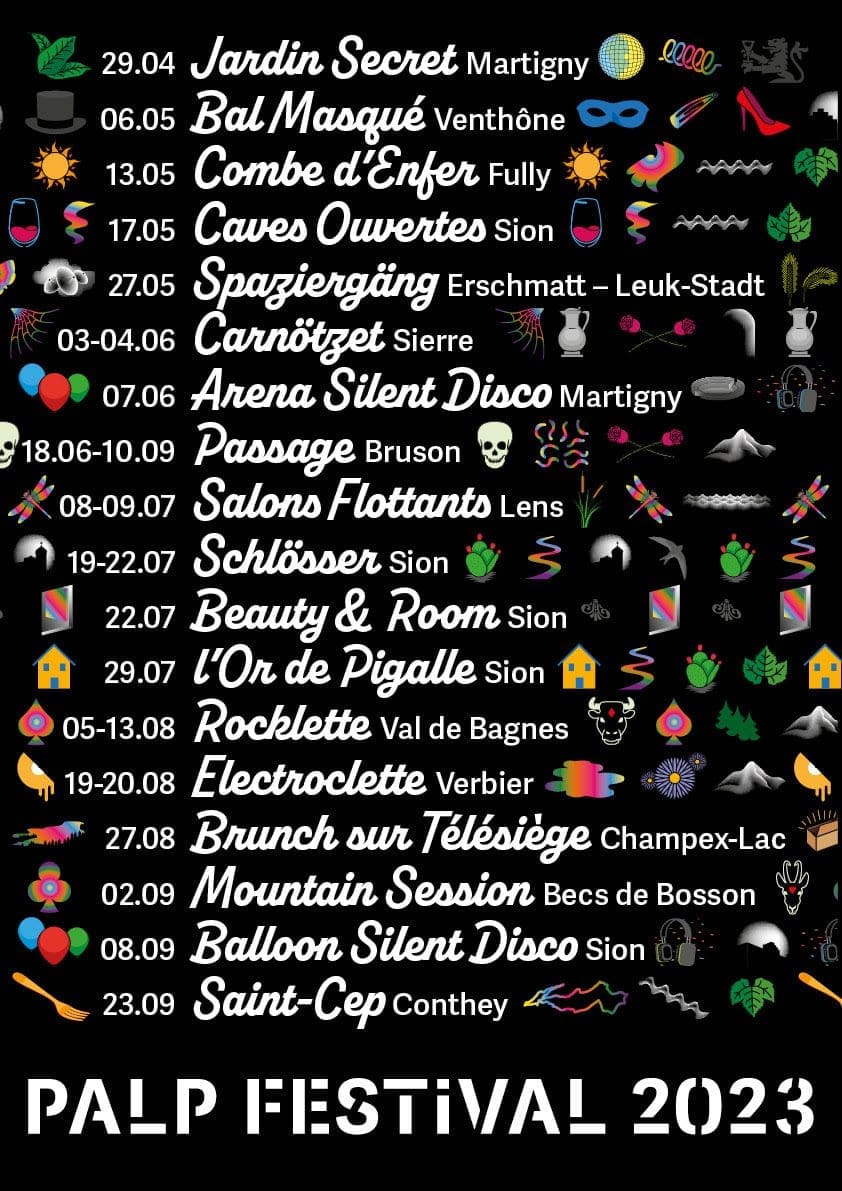 PALP Festival 2023, Valais, Switzerland Travel Begins at 40