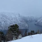 The view from the Aurland mountain