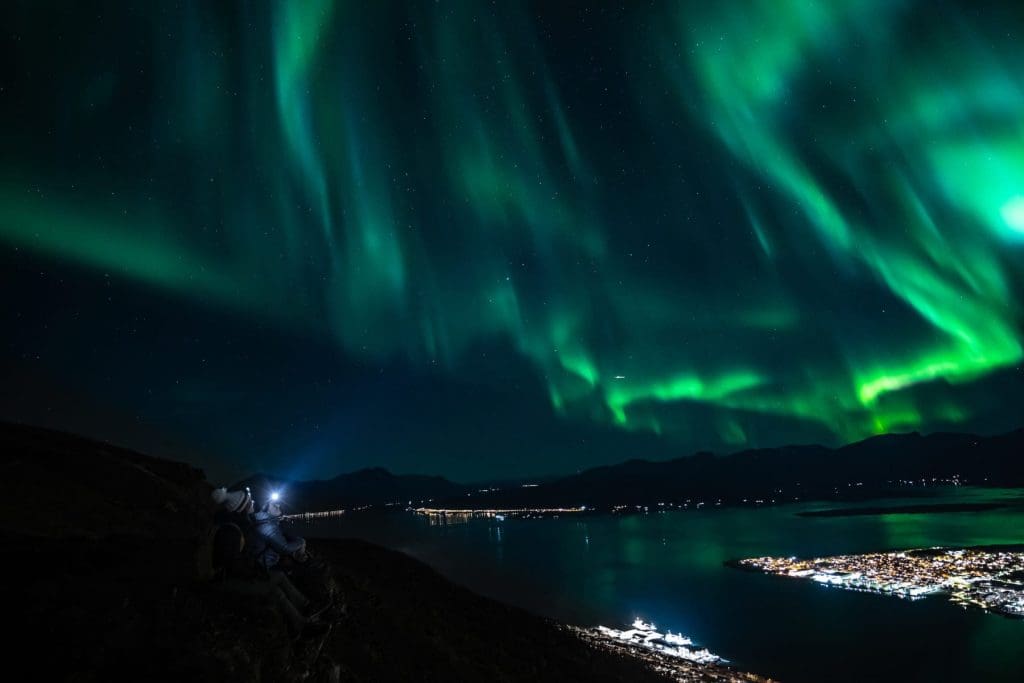 Northern Lights from the Tromsø Cable Car Photo Martin Andersen, Visit Tromsø