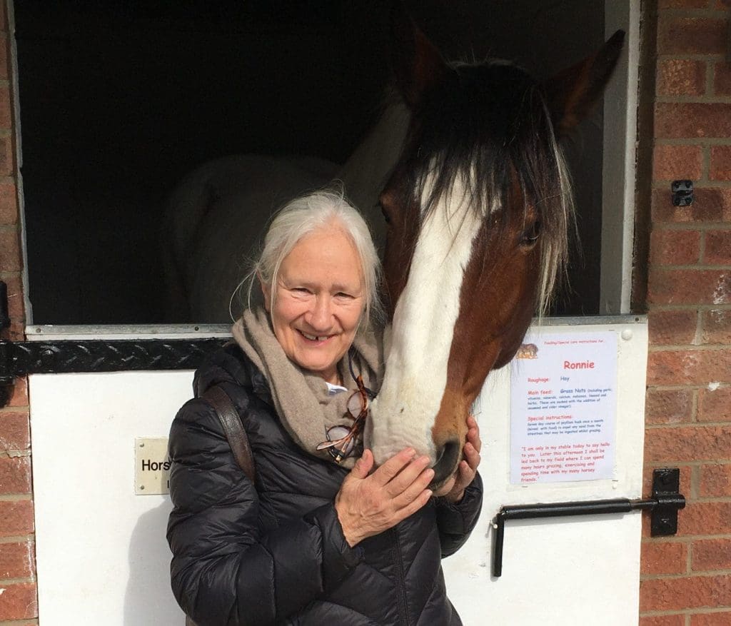 Eileen with Ronnie at Hillside Animal Sanctuary