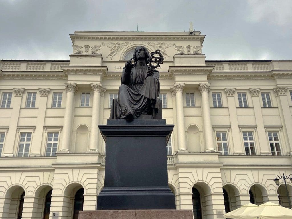 Statue of Copernicus in Warsaw