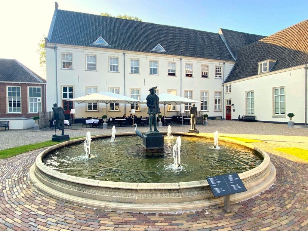 Courtyard of the glorious Karel V hotel in Utrecht Netherlands
