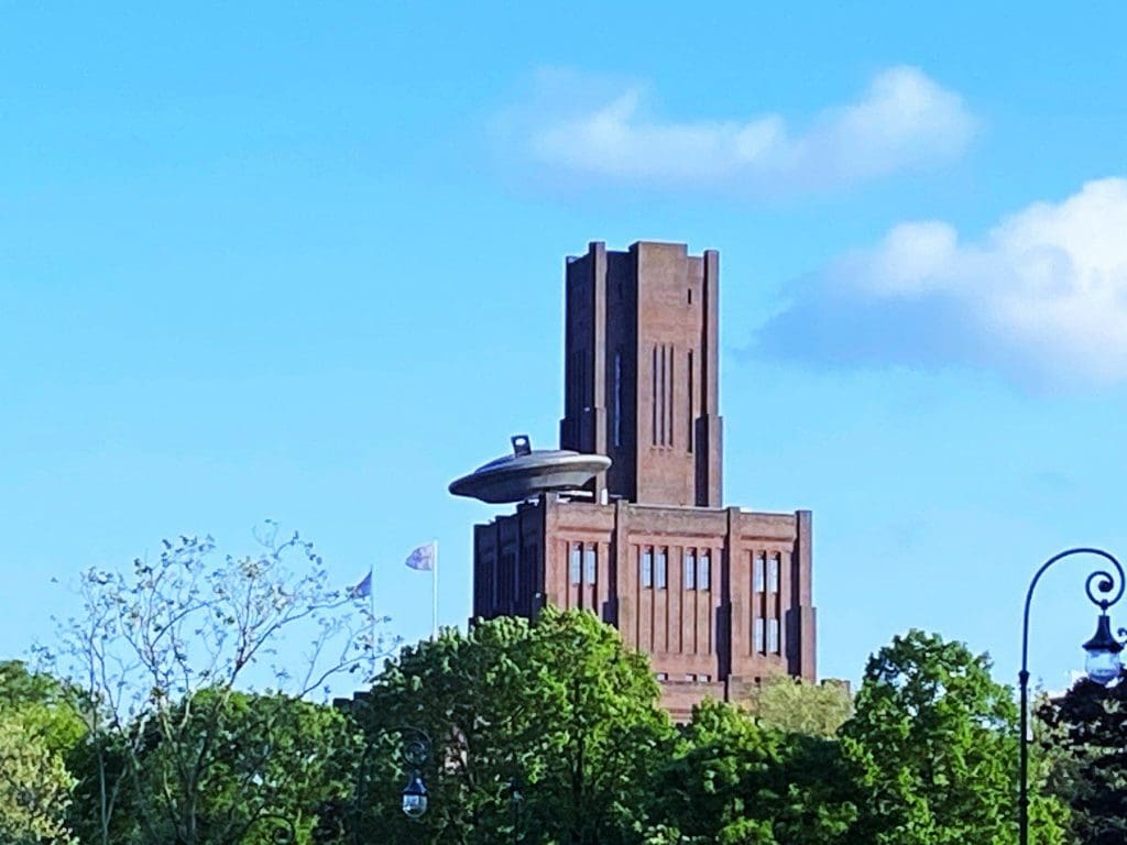 Crashed-UFO Building in Utrecht Netherlands