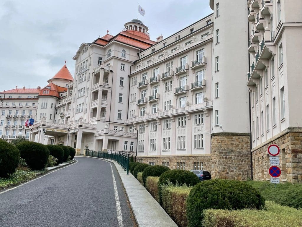 The luxurious Hotel Imperial at Karlovy Vary
