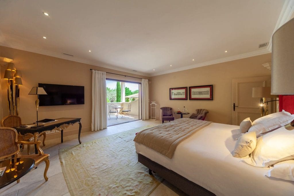 Deluxe room at Le Phebus Hotel Provence