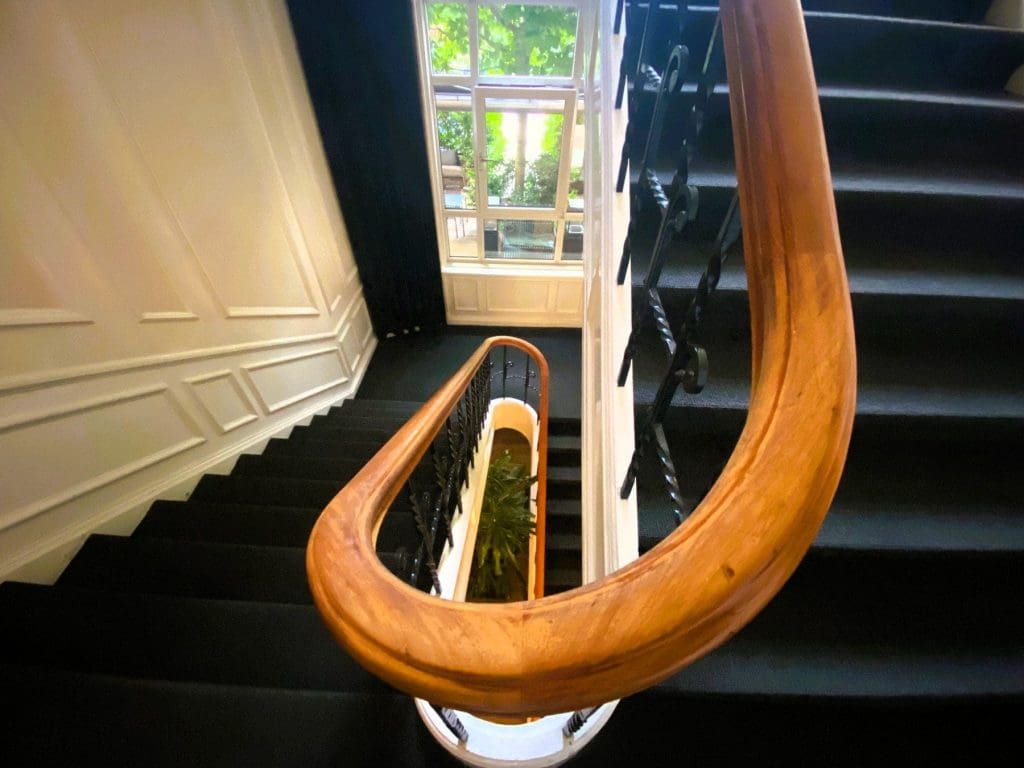 Staircase at the Avenue Hotel, Frederiksberg Copenhagen