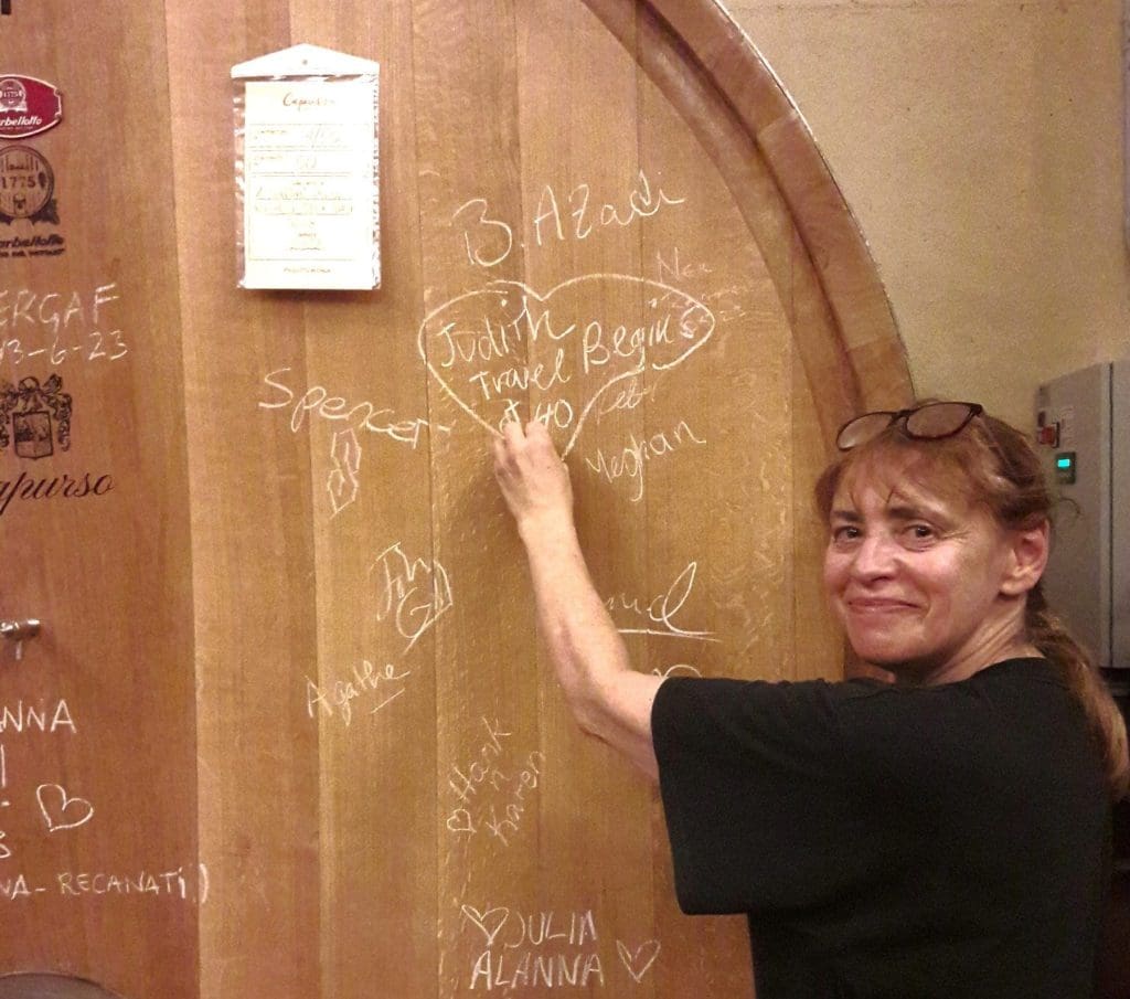 The author at Capurso Winery