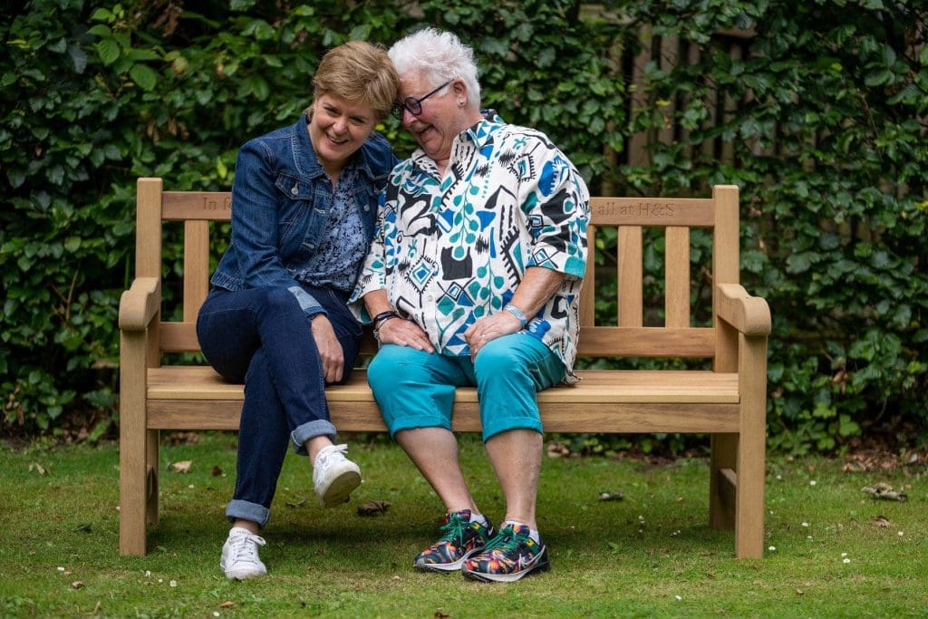 Nicola Sturgeon SMP with Val McDermid, Credit Charlotte Graham Picture Shows