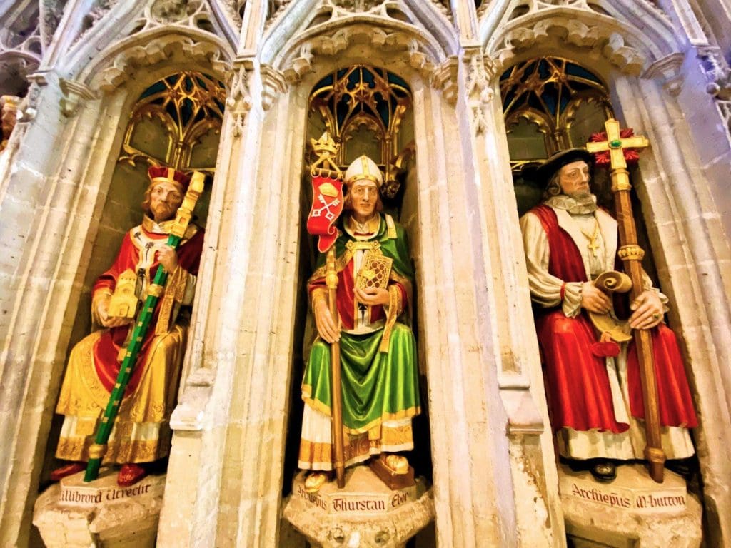 Statues inside Ripon Cathedral