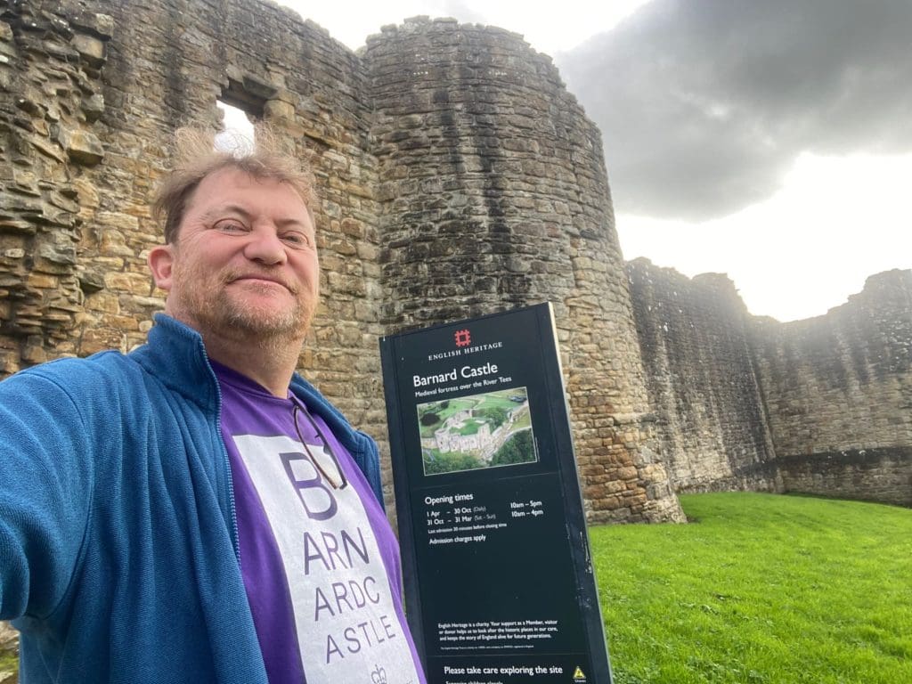 Mark at Castle Barnard