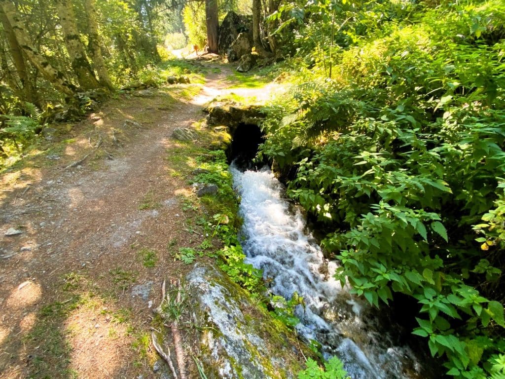 The bisse in Valais Switzerland