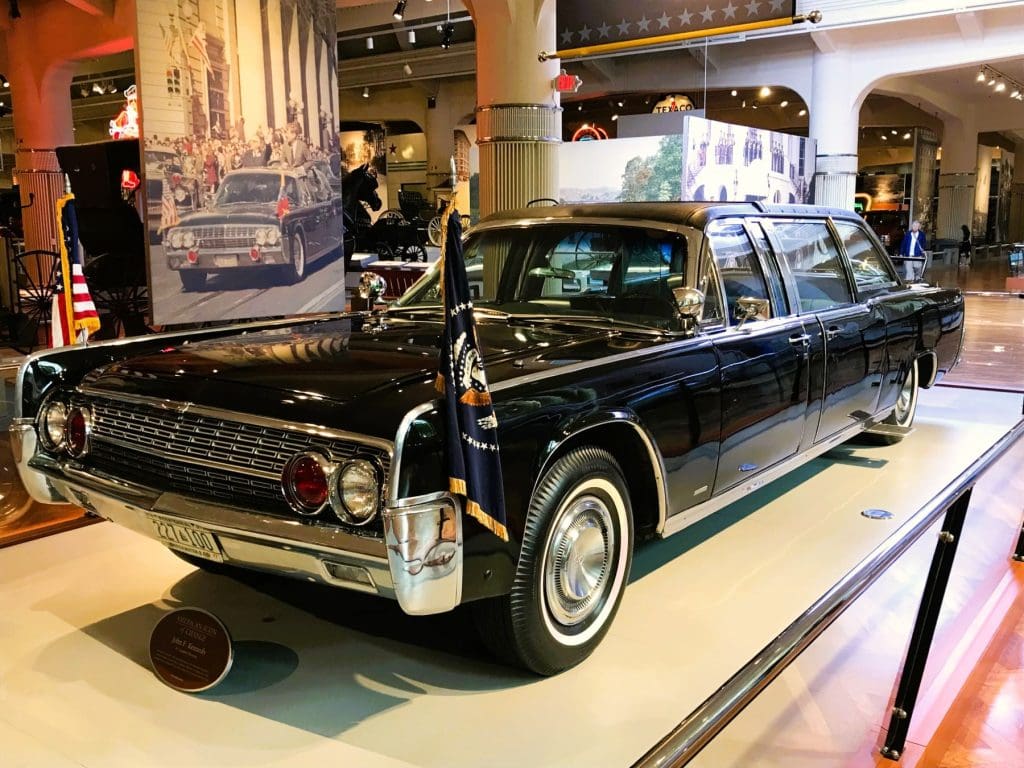 JFK's Lincoln Continental presidential limo, phot by Robert Spellman