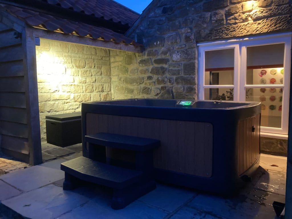 The Hideaway hot tub