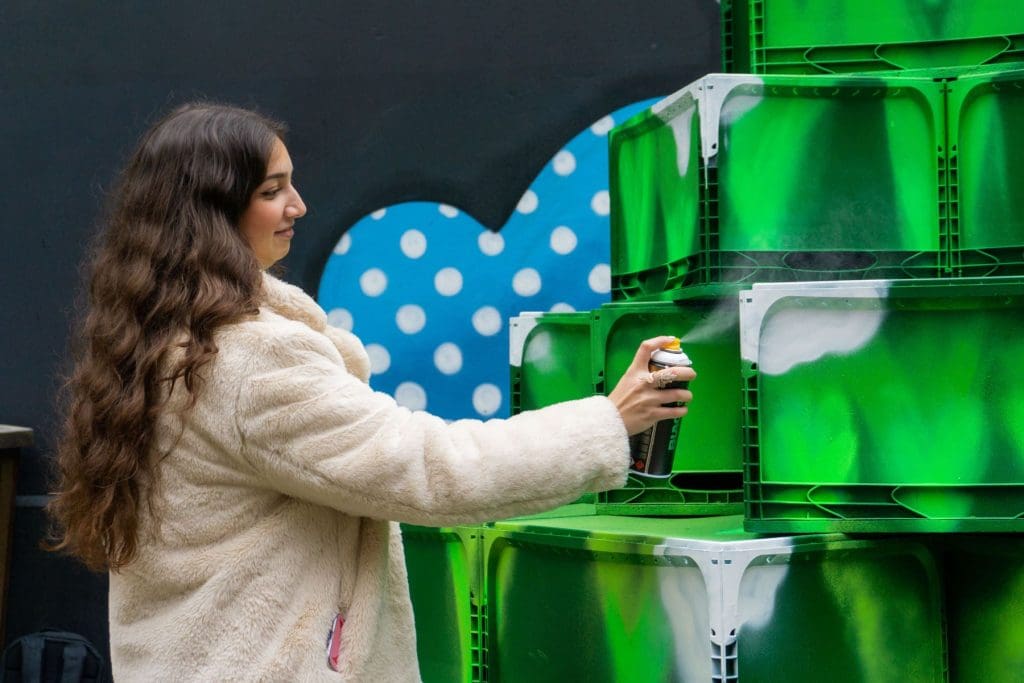 London Graffiti Christmas Tree