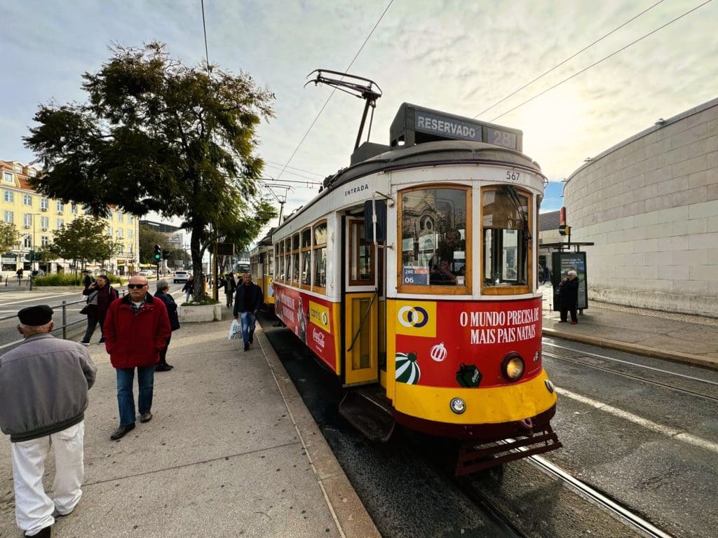 One of the many Lisbon trams