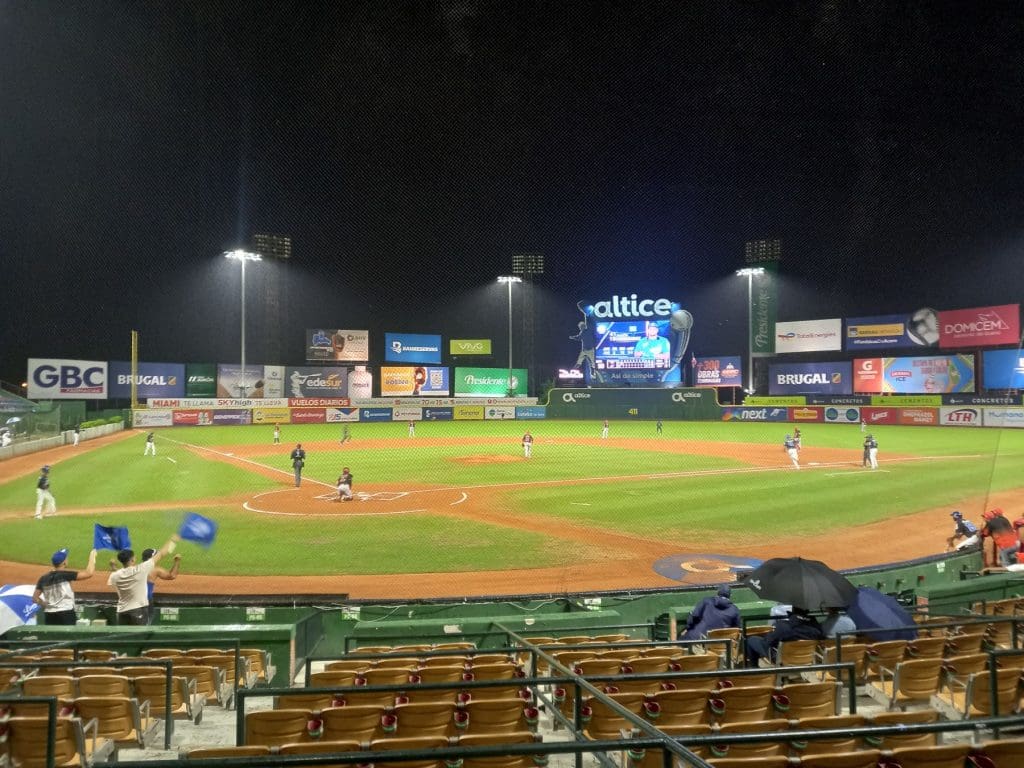 Mike enjoying his Dominican Republic Baseball game.