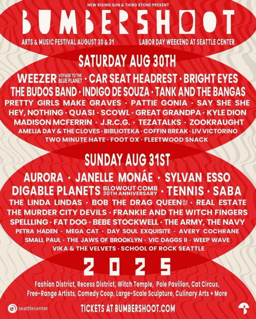Bumbershoot 2025 Lineup