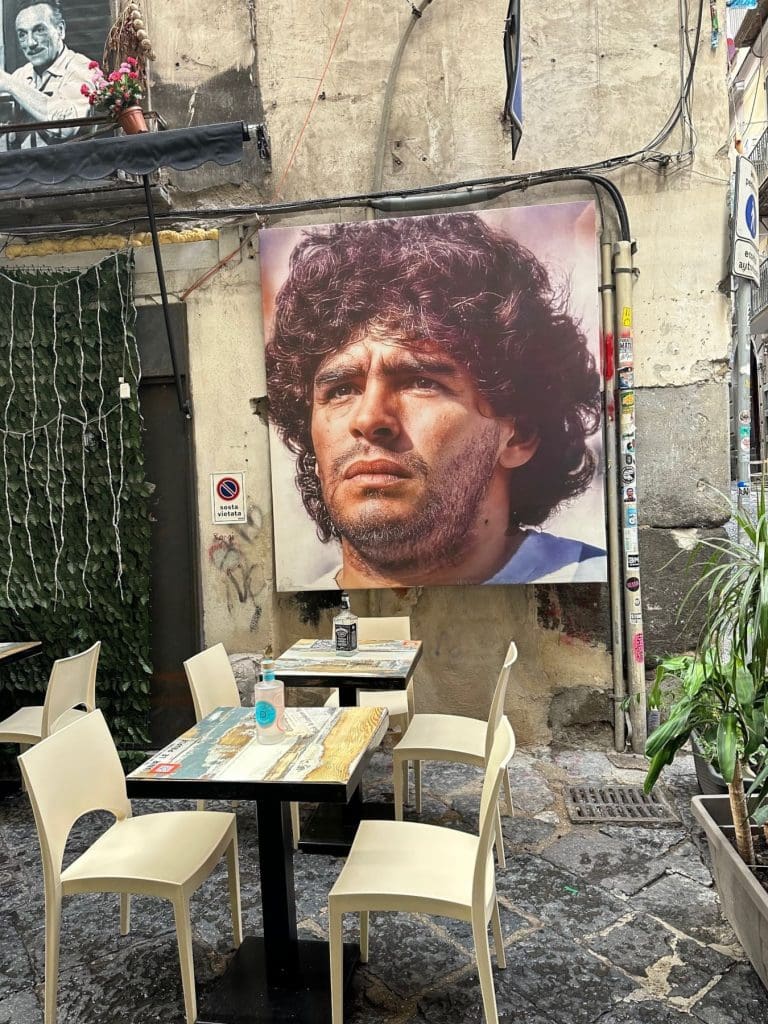 Diego Maradona is everywhere in Naples