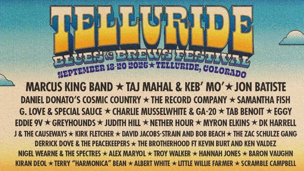 Telluride Blues LineUp 2026