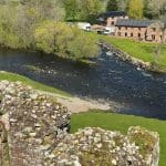 View of the river Eamont from Brougham Castle
