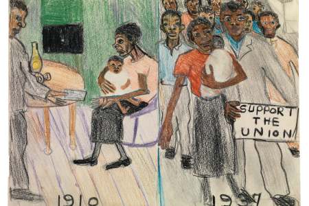 Alice Neel: Support the Union, 1937 © The Estate of Alice Neel, Courtesy The Estate of Alice Neel Hot Off The Griddle