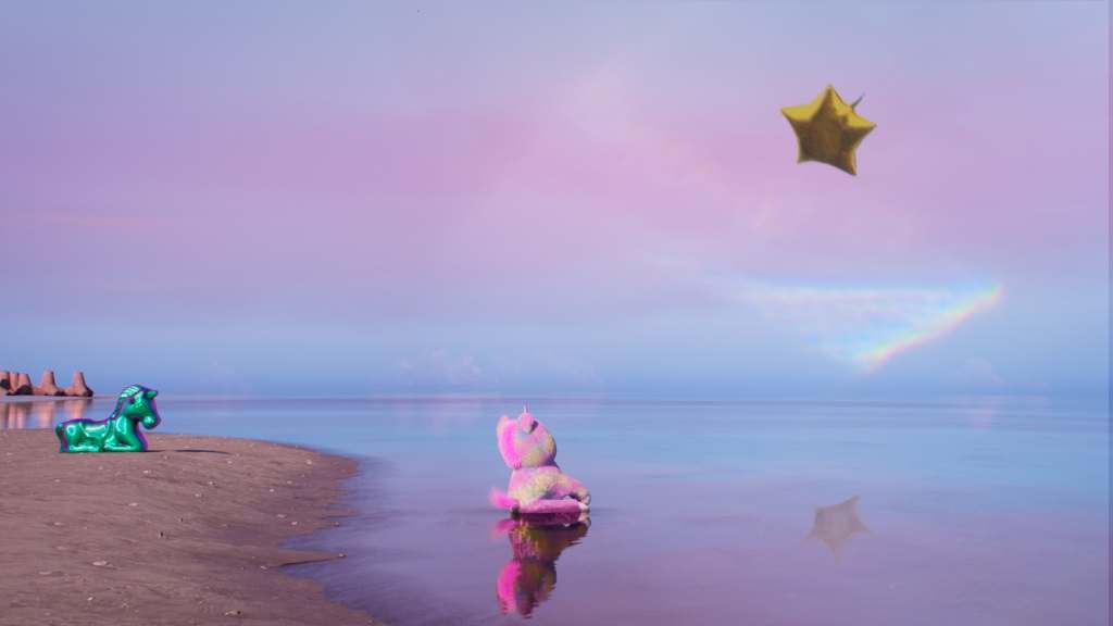 Mark Leckey, DAZLEDDARK, 2023, (production still). Commissioned by Turner Contemporary, Margate, UK. Courtesy Cabinet, London, Galerie Buchholz Berlin/Cologne/New York and Gladstone Gallery, New York. © Mark Leckey