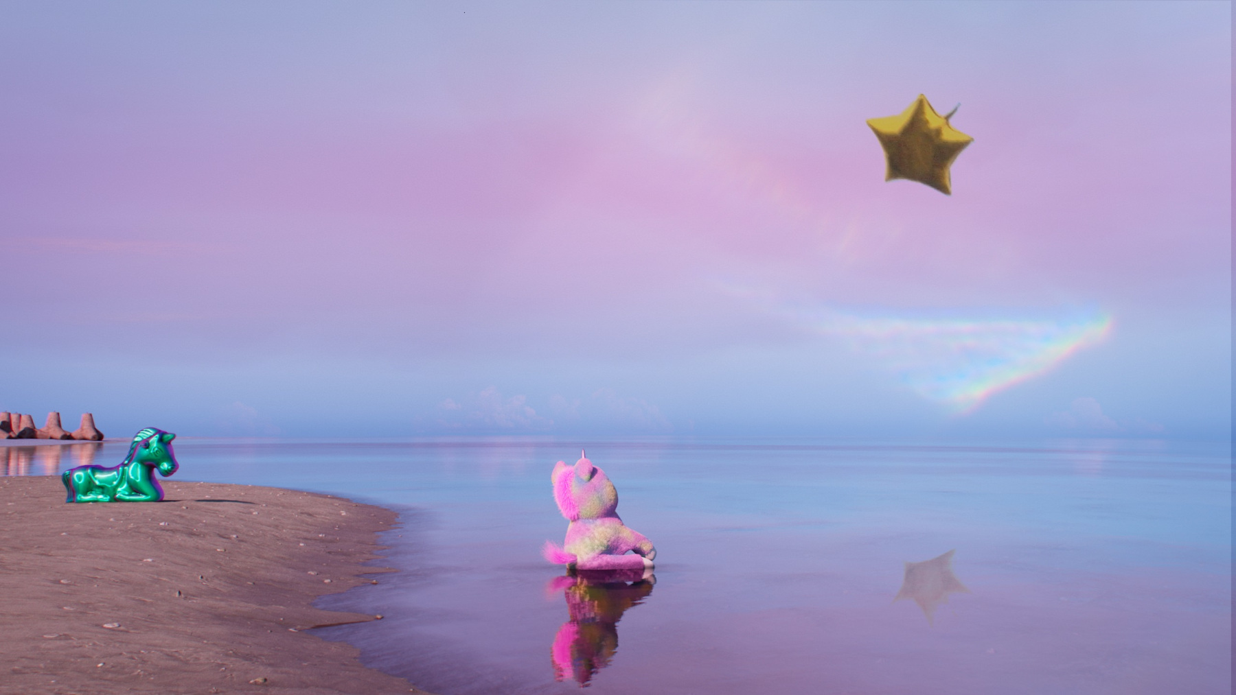 Mark Leckey, DAZLEDDARK, 2023, (production still). Commissioned by Turner Contemporary, Margate, UK. Courtesy Cabinet, London, Galerie Buchholz Berlin/Cologne/New York and Gladstone Gallery, New York. © Mark Leckey