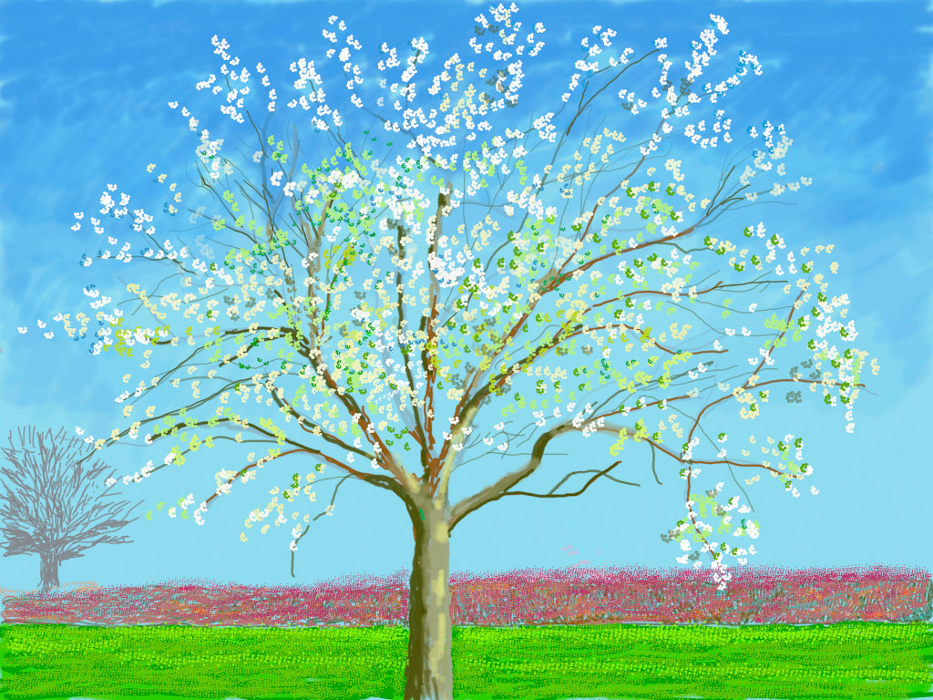 The Arrival of Spring "No. 133", 23rd March 2020 iPad painting