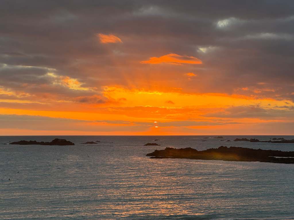 Amazing sunset from La Reunion