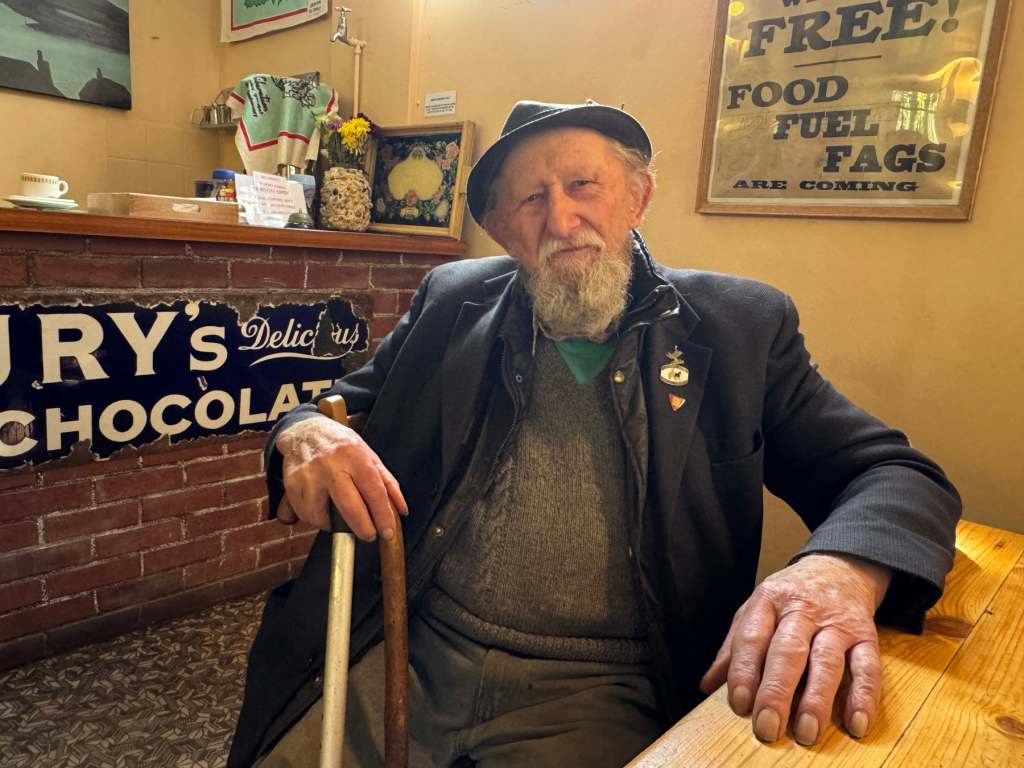 Roy Burton at the German Occupation Museum