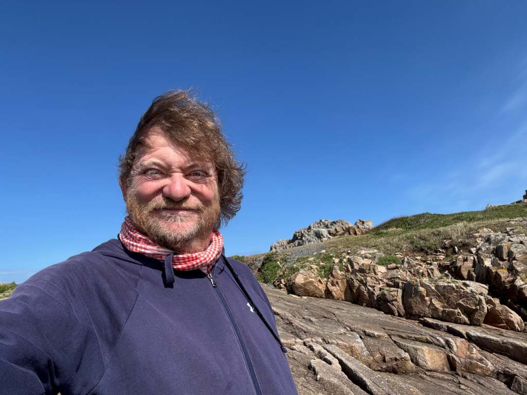 Mark enjoying the space on his short break in Guernsey