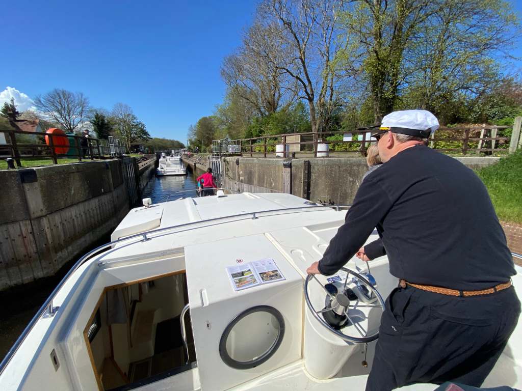 Approaching one of the locks