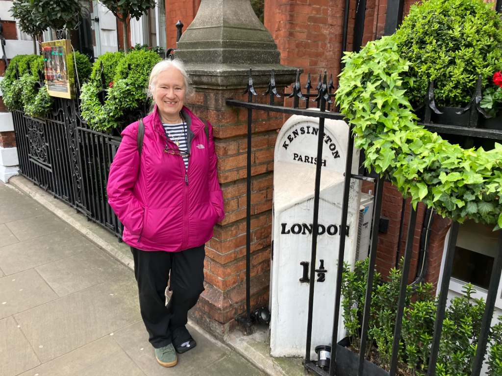 The milestone outside The Milestone Hotel