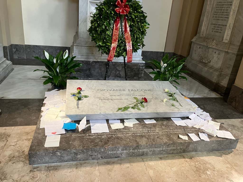 Headstone of Falcone