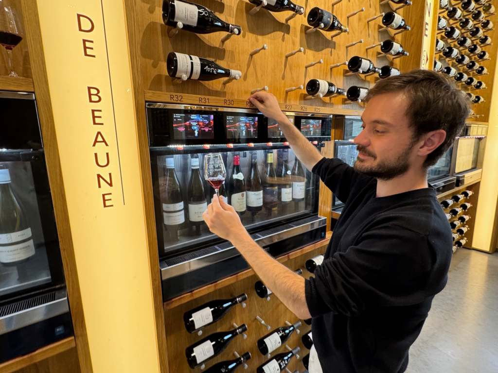 Etienne at the Burgundy wine tasting