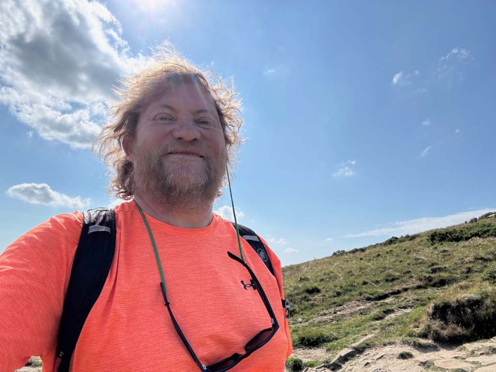 Mark on his second walk in the Peak District