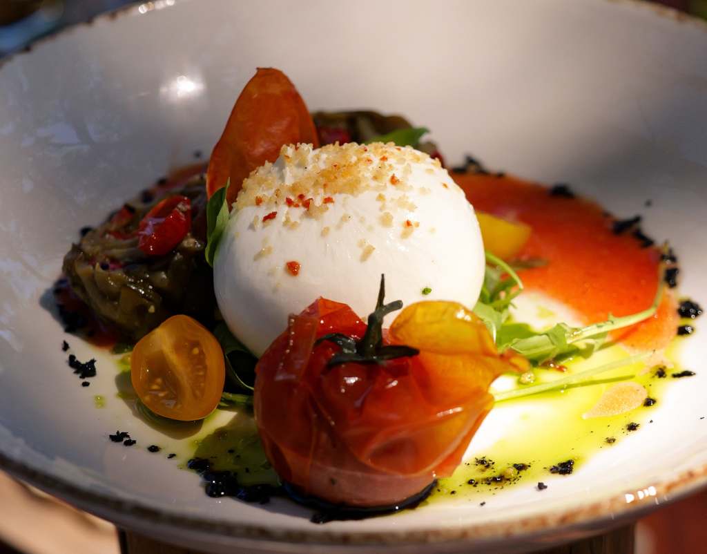 Burrata at Saint-Tropez