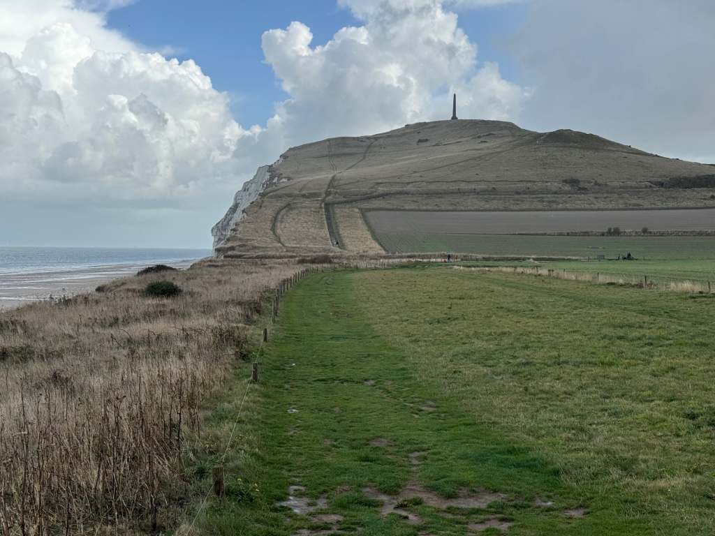 The view up to Cap Blanc Nez obelisk