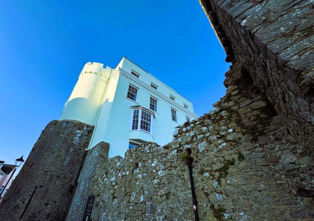 The Imperial Hotel emerging from the medieval town walls