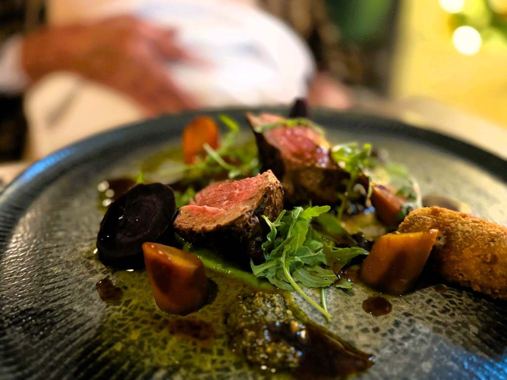 Welsh lamb at the brasserie at the Imperial Hotel Tenby