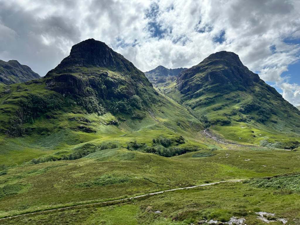 Valley outside of Glencoe Scotland