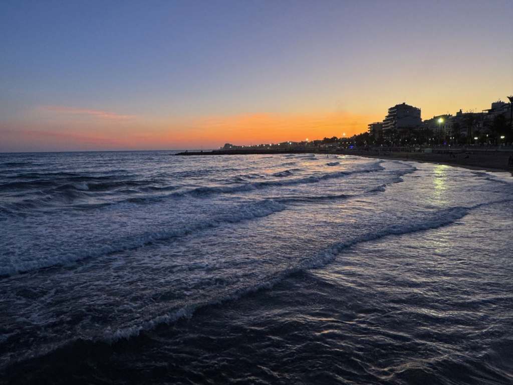 Sitges as the sun sets