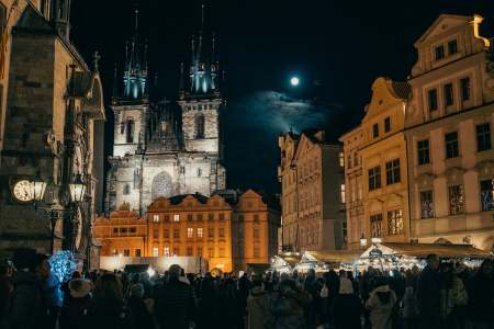 Old Town Square Christmas Market 2025, Prague, Czechia