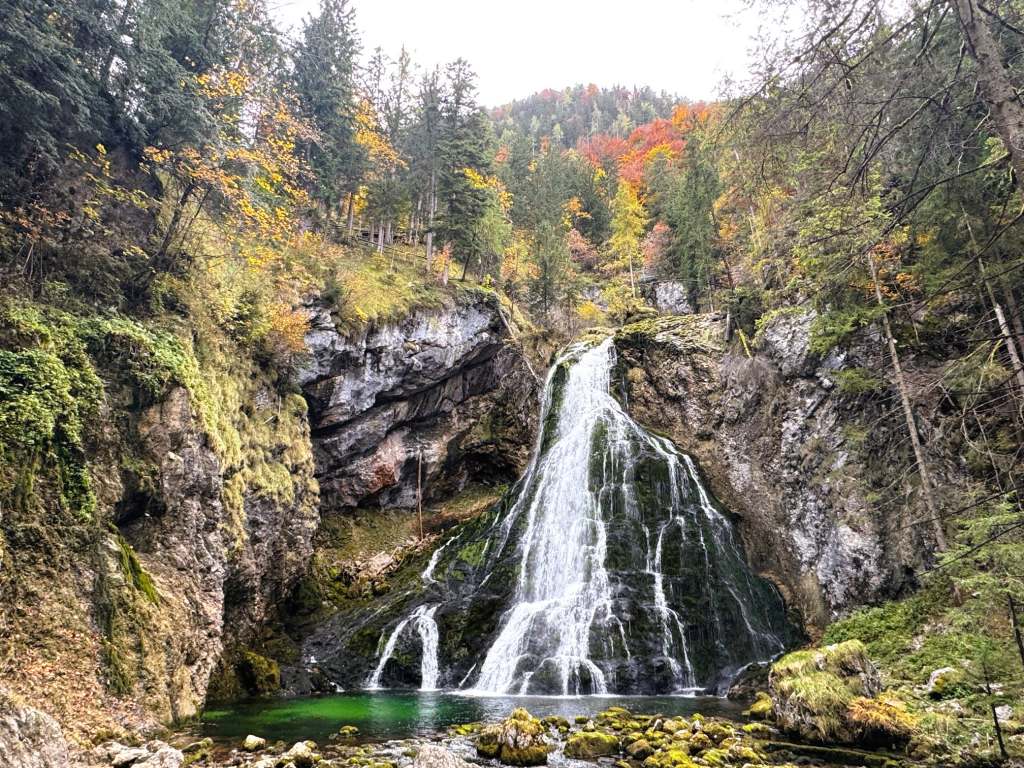 Golling waterfall near Hallstatt and SalzburgerLand