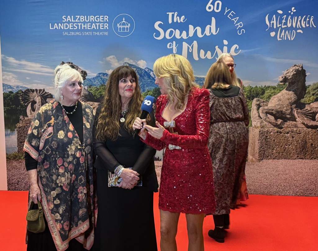 On the red carpet at The Sound of Music Gala in Salzburg