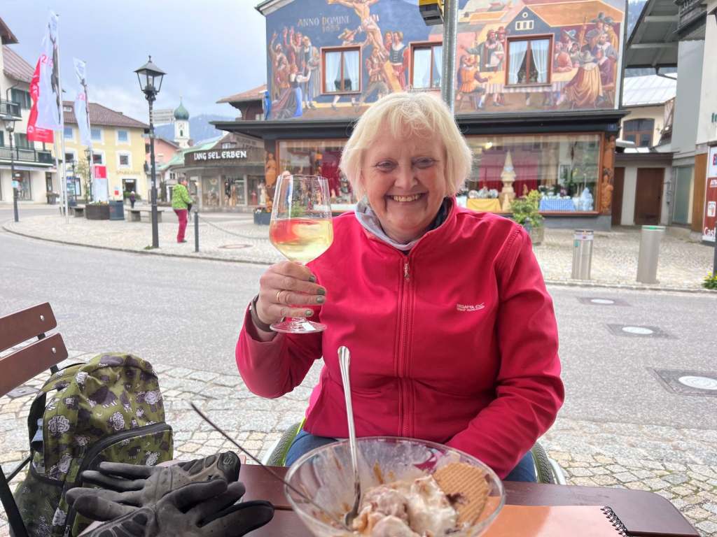 Debbie enjoying local German culture