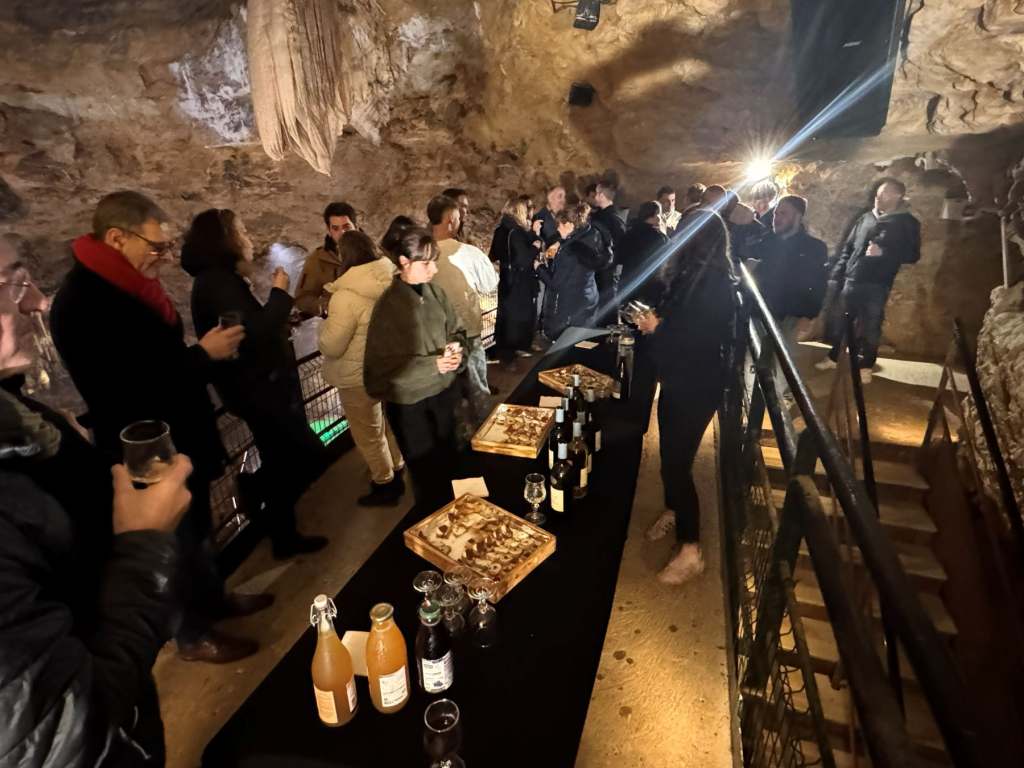 Dining in the Gouffre de Proumeyssac